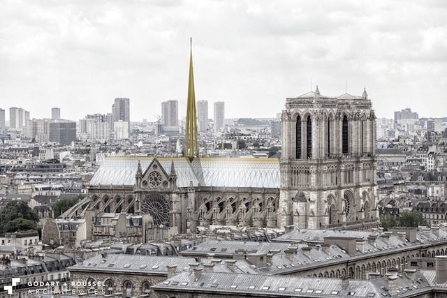 Chiêm ngưỡng 12 thiết kế đang được lựa chọn để tái thiết nhà thờ Đức Bà Paris - Ảnh 7.
