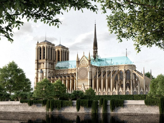 Chiêm ngưỡng 12 thiết kế đang được lựa chọn để tái thiết nhà thờ Đức Bà Paris - Ảnh 11.