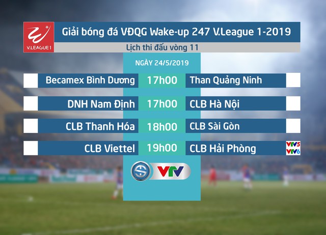 Lịch thi đấu và trực tiếp V.League 2019 hôm nay 24/5: Tâm điểm CLB Viettel - CLB Hải Phòng - Ảnh 1.