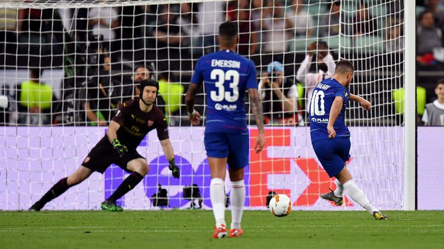 ẢNH: Hazard lập cú đúp, Chelsea giành ngôi vô địch Europa League - Ảnh 14.
