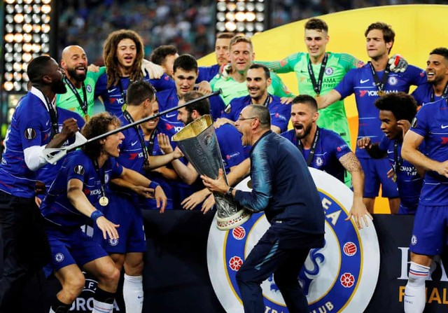 ẢNH: Hazard lập cú đúp, Chelsea giành ngôi vô địch Europa League - Ảnh 20.