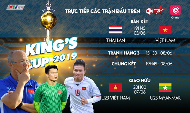 VTVcab trực tiếp King’s Cup 2019 và giao hữu của U23 Việt Nam - Ảnh 1.