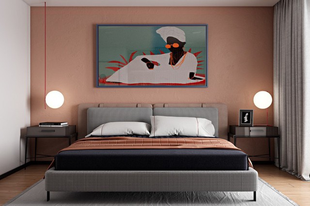 Ngắm phòng ngủ màu hồng mang phong cách hiện đại và lãng mạn - Ảnh 2.