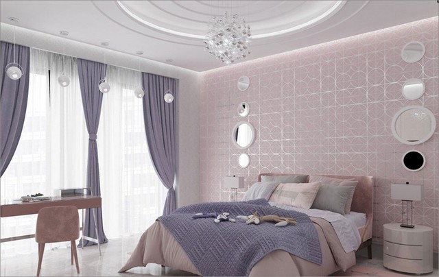 Ngắm phòng ngủ màu hồng mang phong cách hiện đại và lãng mạn - Ảnh 11.