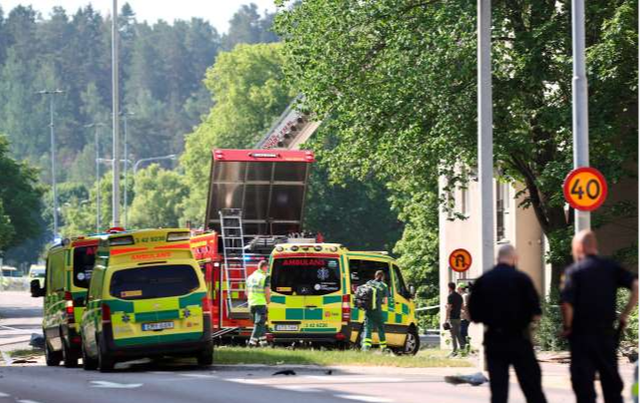 Nổ tòa nhà tại Thụy Điển, ít nhất 25 người bị thương - Ảnh 1.