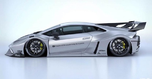 Lamborghini Huracan cực chất với gói độ Liberty Walk - Ảnh 1.