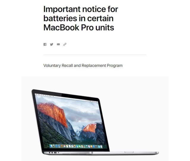 Thu hồi MacBook Pro có nguy cơ cháy nổ tại Việt Nam - Ảnh 1.