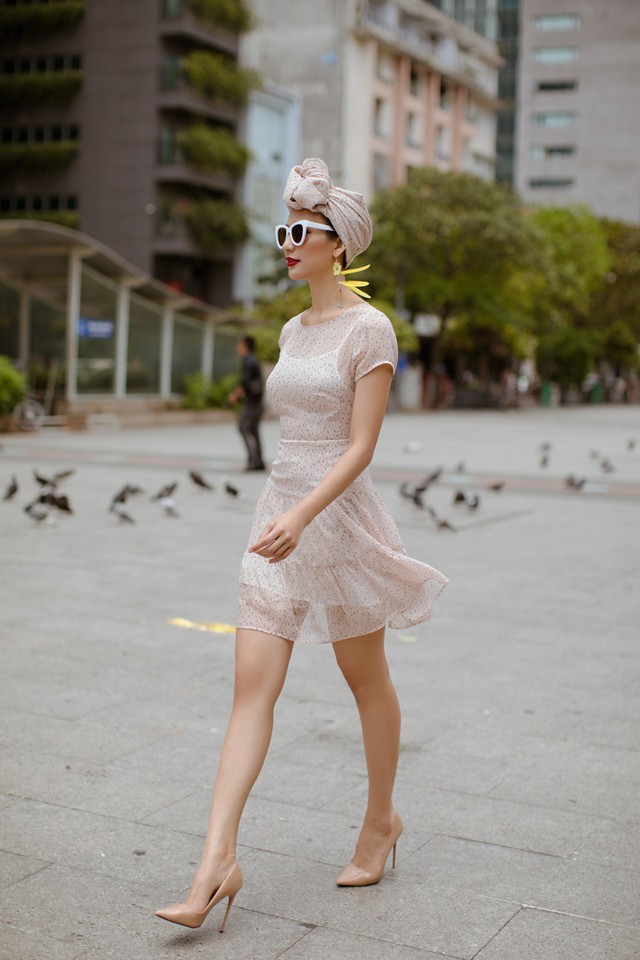 Hoa hậu Ngọc Diễm gợi ý mặc đẹp xuống phố - Ảnh 7.