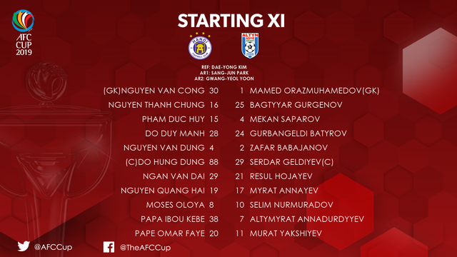 CLB Hà Nội 3-2 Altyn Asyr: Quang Hải, Văn Quyết lập công, CLB Hà Nội giành lợi thế trước trận lượt về (Lượt đi bán kết liên khu vực AFC Cup 2019) - Ảnh 2.
