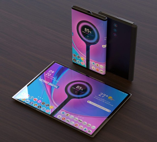 Xiaomi tiết lộ hình ảnh chiếc điện thoại 3 màn hình cực kỳ ấn tượng - Ảnh 4.