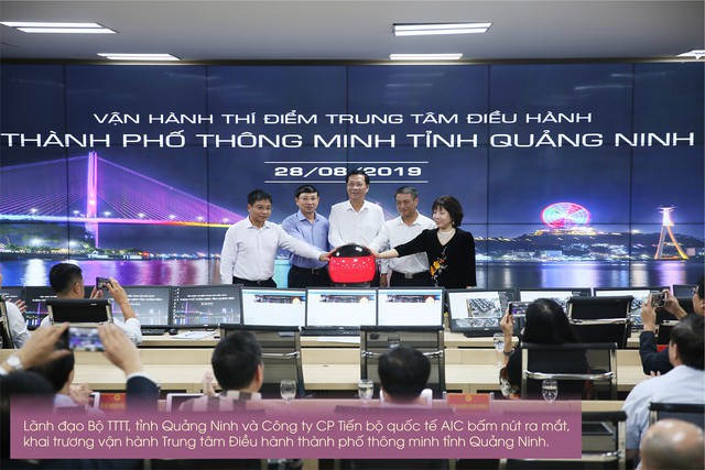Khai trương vận hành Trung tâm Điều hành thành phố thông minh tỉnh Quảng Ninh - Ảnh 1.