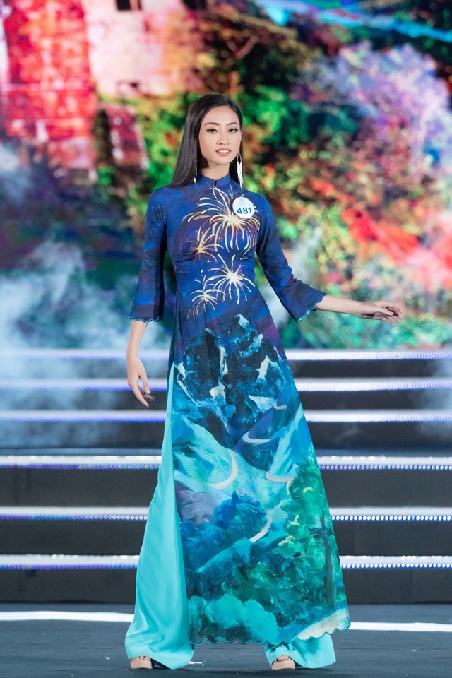 Dàn thí sinh Miss World Việt Nam 2019 khoe dáng thướt tha với áo dài - Ảnh 13.