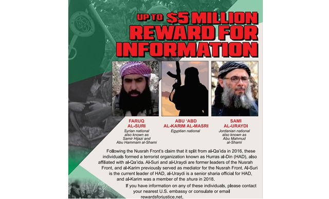 Mỹ treo thưởng 5 triệu USD cho thông tin về thủ lĩnh al-Qaeda - Ảnh 1.