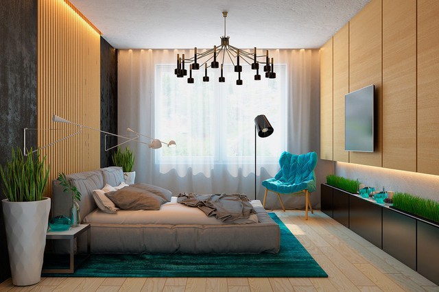 Nội thất căn hộ truyền cảm hứng với trần bê tông và sàn gỗ - Ảnh 6.