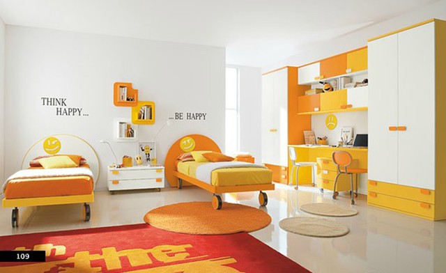 Thiết kế phòng của trẻ kết hợp màu trắng với màu sắc sặc sỡ - Ảnh 1.