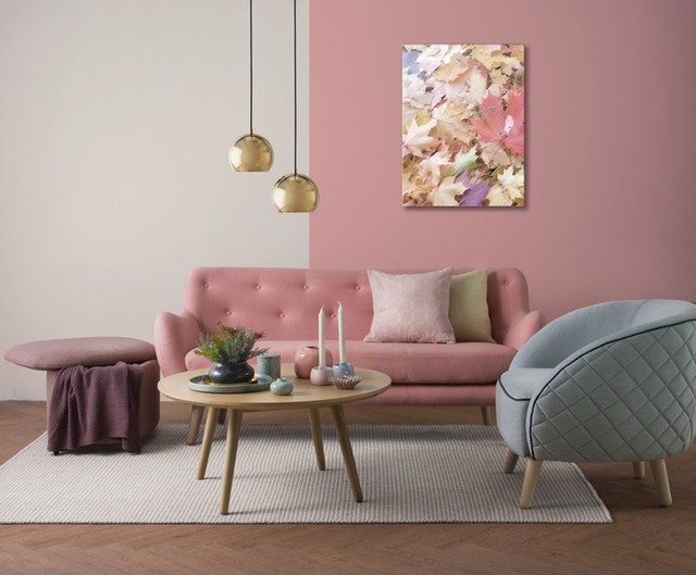 Bí quyết trang trí phòng khách màu hồng khiến vạn người mê - Ảnh 5.