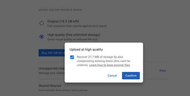 Cách nén ảnh và video trên Google Photos để tiết kiệm không gian lưu trữ - Ảnh 2.
