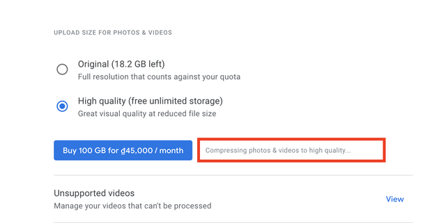 Cách nén ảnh và video trên Google Photos để tiết kiệm không gian lưu trữ - Ảnh 3.