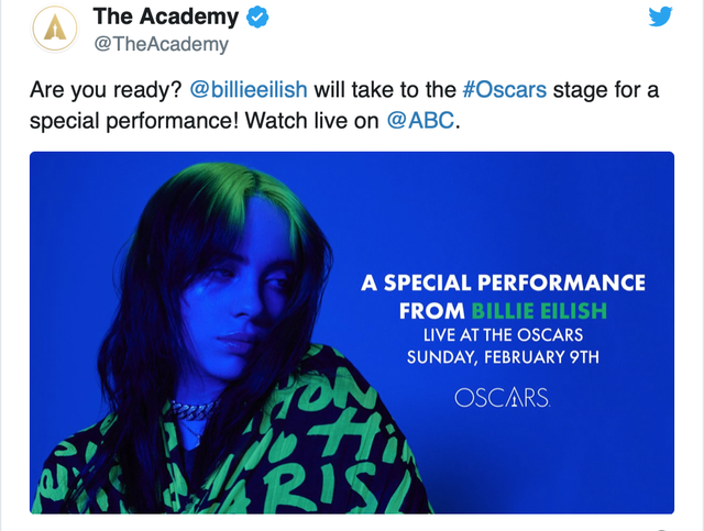 Tân binh Billie Eilish sẽ biểu diễn tại Oscar 2020 - Ảnh 1.