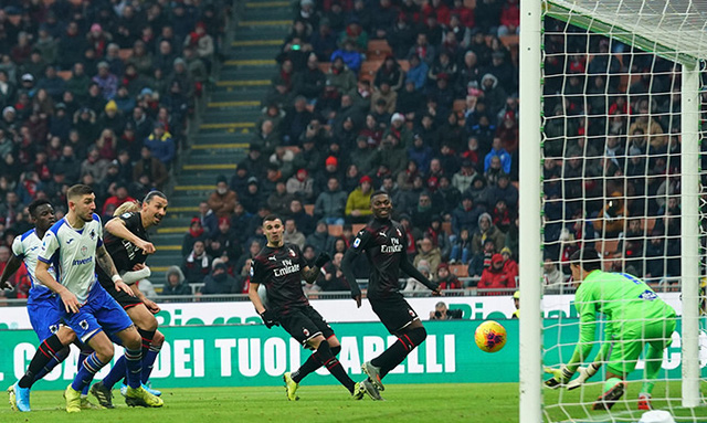 AC Milan 0-0 Sampdoria: Màn ra mắt chưa trọn vẹn của Ibra - Ảnh 1.