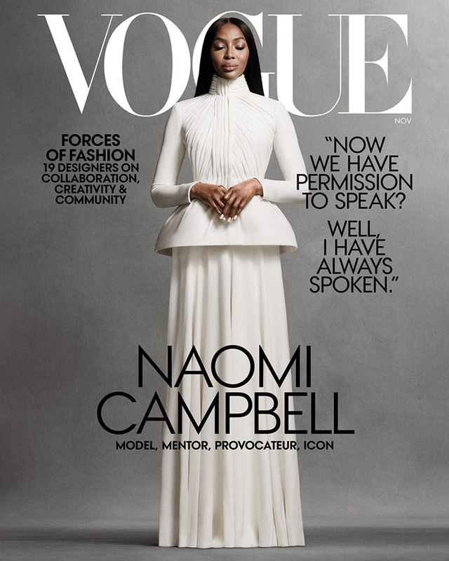 Naomi Campbell - Ngôi sao trang bìa của Tạp chí Vogue tháng 11 - Ảnh 1.