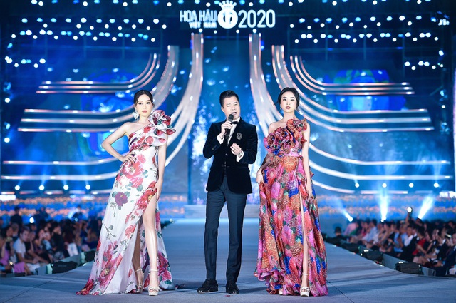 Lệ Quyên, Quang Dũng nồng nàn trên sàn diễn thời trang của Hoa hậu Việt Nam 2020 - Ảnh 5.