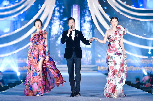Lệ Quyên, Quang Dũng nồng nàn trên sàn diễn thời trang của Hoa hậu Việt Nam 2020 - Ảnh 6.