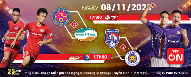 Loạt trận cuối V-League: Viettel trỗi dậy hay Hà Nội tại vị ngôi vương (17h, 8/11, Bóng đá TV) - Ảnh 1.