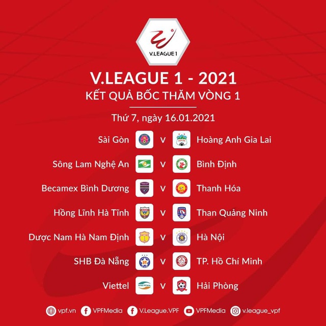 Bốc thăm, xếp lịch thi đấu V.League 2021: ĐKVĐ Viettel đụng CLB Hải Phòng ở trận khai màn - Ảnh 4.