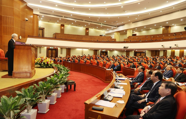 ẢNH: Khai mạc Hội nghị lần thứ 14 Ban Chấp hành Trung ương Đảng Cộng sản Việt Nam khóa XII - Ảnh 9.