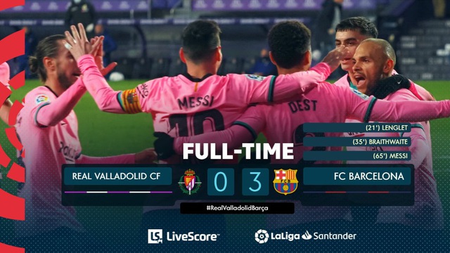 Real Valladolid 0-3 Barcelona: Messi lập công, vượt kỷ lục ghi bàn của Pele - Ảnh 3.