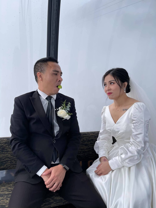 MC Hoàng Linh rạng rỡ chụp ảnh cưới trong thời tiết giá lạnh ở Sapa - Ảnh 7.