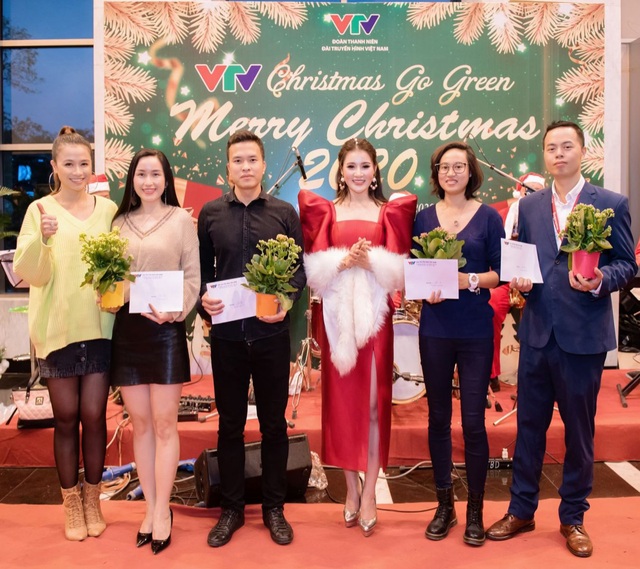 Hoa hậu Hồ Như Quỳnh tham gia sự kiện chào đón năm mới tại VTV - Ảnh 3.