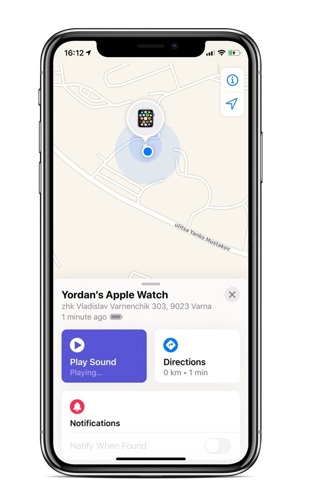 Cách tìm lại Apple Watch bị mất qua iPhone - Ảnh 4.