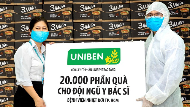 Uniben trao tặng 150.000 bữa ăn dinh dưỡng cho đội ngũ y bác sĩ - Ảnh 2.