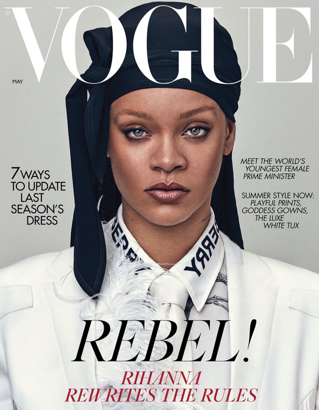 Rihanna makes an impressive appearance on British Vogue - Photo 1.