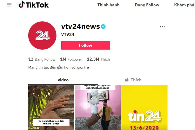 TikTok vtv24news - Vựa muối của VTV Digital cán mốc 1 triệu người theo dõi - Ảnh 3.