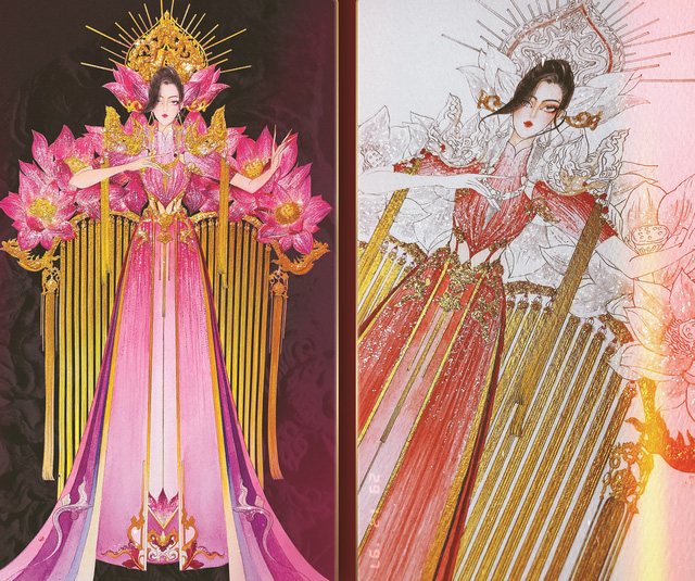 Lộ diện 8 thiết kế trang phục dân tộc cho Khánh Vân tại Miss ...