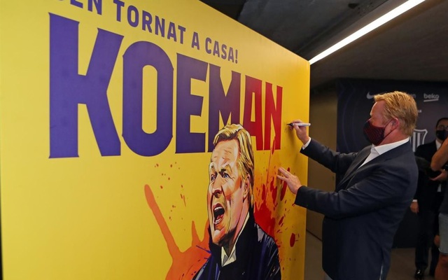 HLV Ronald Koeman ra mắt Barcelona - Ảnh 9.