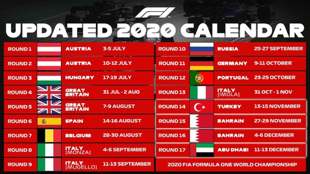 Đua xe F1: 4 chặng đua được bổ sung vào lịch đua 2020! - Ảnh 2.