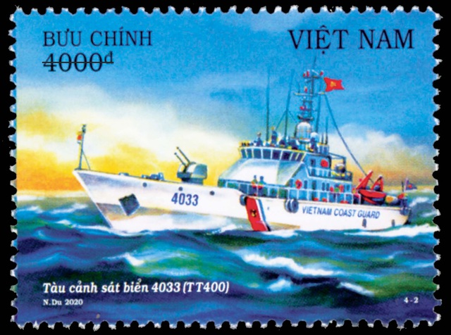 Giới thiệu bộ tem Biển, đảo Việt Nam (bộ 2): Tàu Cảnh sát biển Việt Nam - Ảnh 2.