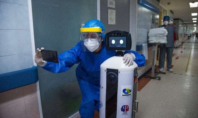 Độc đáo, Robot chăm sóc bệnh nhân COVID-19 cô đơn ở Mexico - Ảnh 2.