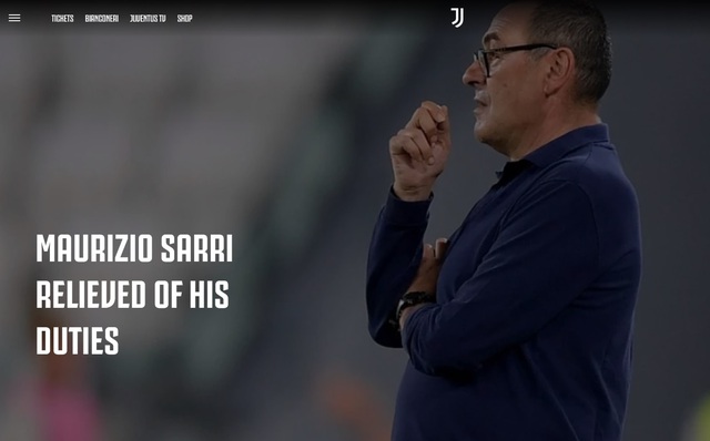 NÓNG: Juventus sa thải HLV Maurizo Sarri - Ảnh 1.