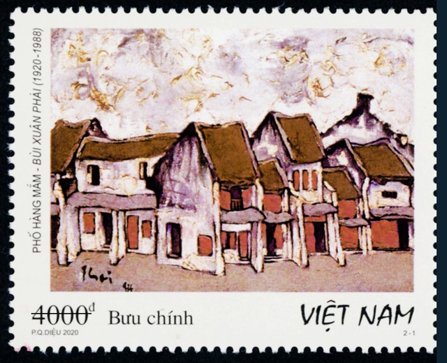 Phát hành bộ tem kỷ niệm 100 năm ngày sinh họa sỹ Bùi Xuân Phái - Ảnh 1.