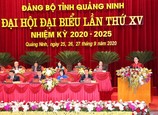 Chủ tịch Quốc hội Nguyễn Thị Kim Ngân chỉ đạo Đại hội Đảng bộ tỉnh Quảng Ninh - Ảnh 2.