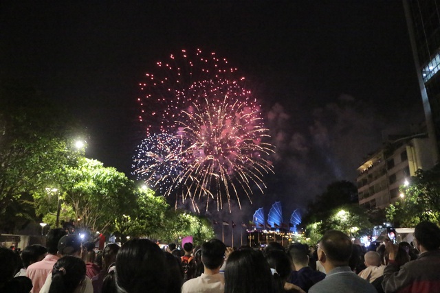 TP Hồ Chí Minh: Pháo hoa rực sáng chào đón năm mới 2021 - Ảnh 1.