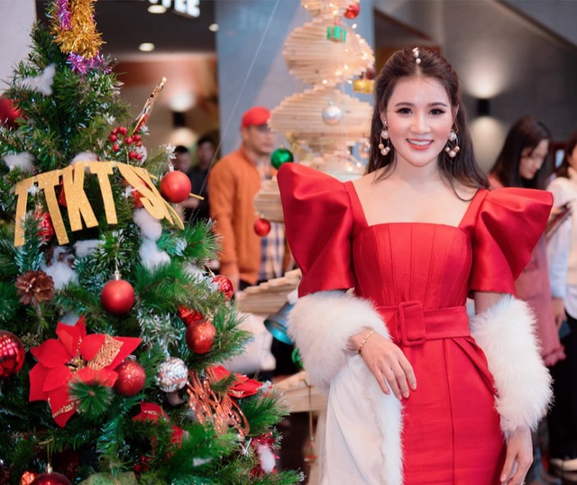 Hoa hậu Hồ Như Quỳnh tham gia sự kiện chào đón năm mới tại VTV - Ảnh 4.