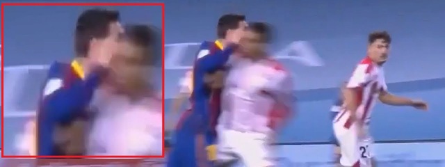 Messi lần đầu tiên nhận thẻ đỏ tại Barcelona - Ảnh 1.