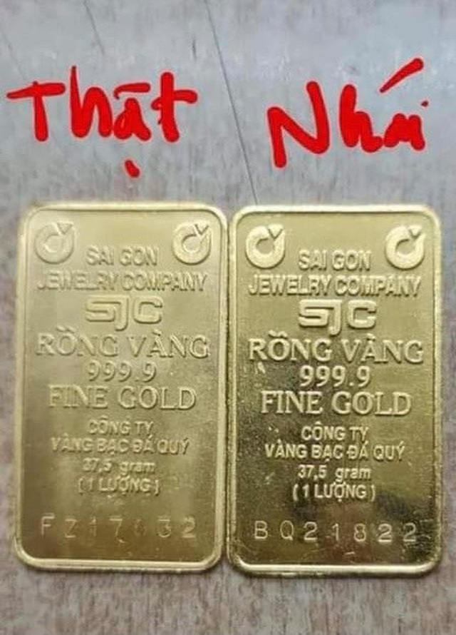 Vàng miếng nhái SJC xuất hiện khi giá đắt hơn thế giới 10 triệu đồng/lượng - Ảnh 2.