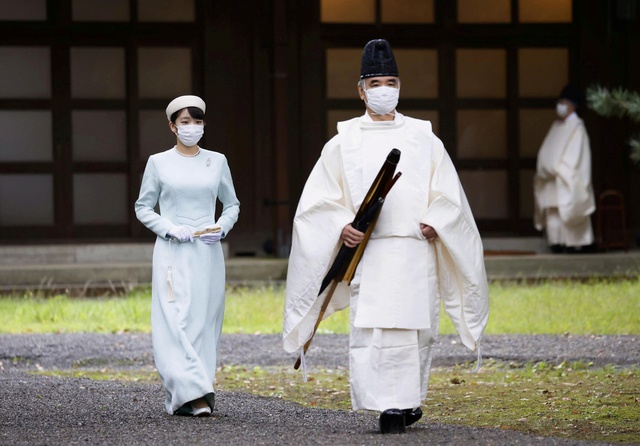 Công chúa Nhật Bản kết hôn với thường dân sau nhiều năm trì hoãn - Ảnh 5.
